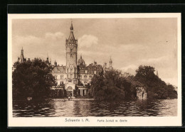 AK Schwerin, Schloss Mit Grotte  - Schwerin