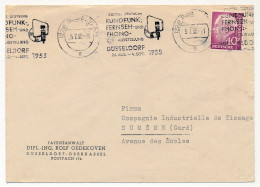 RFA - OMEC Düsseldorf 1955 - Gross Deutsche Rundfunk Fernseh Und Phono Ausstellung - Covers & Documents