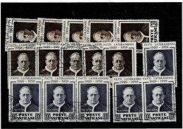 VATICANO ,"Patti Lateranensi" ,6 Serie Complete+4 Spezzature ,usati ,qualita Ottima - Used Stamps