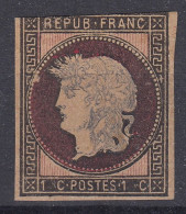 FRANCE 1876 ESSAI PROJET GAIFFE 1c CADRE ROSE & NOIR EFFIGIE GRISE NEUF - A VOIR - Essais, Non-émis & Vignettes Expérimentales