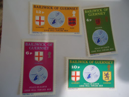 GUERNSEY MNH    STAMPS SET 4  ANNIVERSARIES 1975 - Guernsey