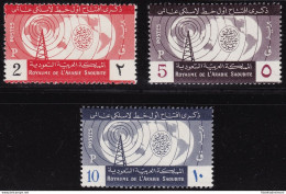 1960 ARABIA SAUDITA/SAUDI ARABIA, SG 387/389 Set Of 3 MNH/** - Saoedi-Arabië