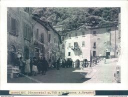 A1049 Bozza Fotografica Montieri Piazza A.gramsci Provincia Di Grosseto - Grosseto