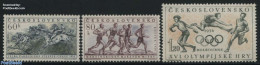 Czechoslovkia 1956 Sports 3v, Mint NH, Nature - Sport - Horses - Olympic Games - Sport (other And Mixed) - Autres & Non Classés