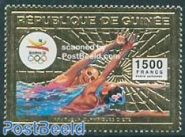 Guinea, Republic 1992 Olympic Games 1v Gold, Swimming, Mint NH, Sport - Olympic Games - Swimming - Zwemmen