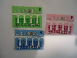 JERSEY MNH 3 STAMPS EUROPA 84 - 1984