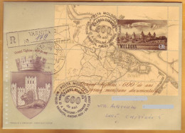 2008 Moldova Moldavie  FDC R-letter 600 Years Of The City Of Bender Transnistria Turkish Fortress, Dniester River Used - Moldavie