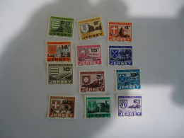JERSEY MNH  12  STAMPS POSTAGE DUE 1978 - Jersey