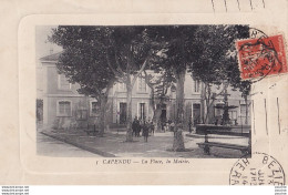 Z8-11) CAPENDU (AUDE) LA  PLACE , LA MAIRIE  - ( ANIMEE - HABITANTS ) - Capendu