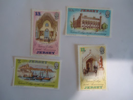 JERSEY MNH  4 STAMPS MONUMENTS SHIPS - Denkmäler