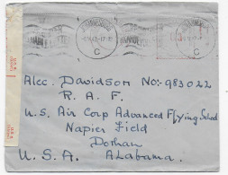 Brief Aus Johannesburg, 1942 Nach USA - Dorhan AL, Censor - Autres & Non Classés