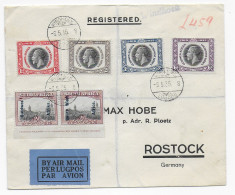 Einschreiben Air Mail Windhoek Nach Rostock, 1935 - Altri & Non Classificati