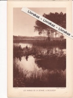 Le Marais De La Somme à Picquigny (Somme), Photo Sépia Extraite D'un Livre Paru En 1933, Pêche, Pêcheurs - Non Classés