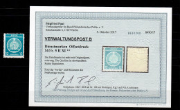 DDR Verwaltungspost B, Dienstmarke MiNr. 5 II XI, ** Postfrisch, BPP Befund - Postfris