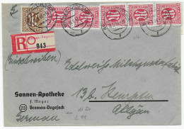 Einschreiben Bremen-Vegesack, 1946 Nach Kempten - Brieven En Documenten