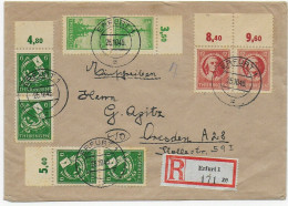 SBZ Einschreiben Erfurt Nach Dresden, 1945 - Covers & Documents