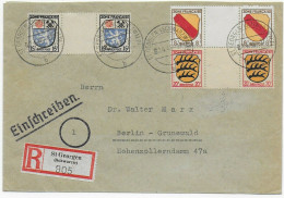 St. Georgen, Einschreiben Nach Berlin, 1946 - Emissions Générales
