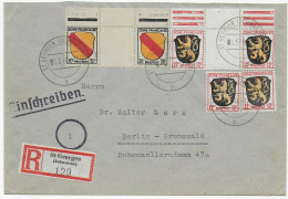 St. Georgen/Schwarzwald, Einschreiben Nach Berlin, 1946 - Amtliche Ausgaben