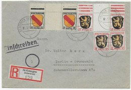 St. Georgen/Schwarzwald, Einschreiben Nach Berlin, 1946 - Emissioni Generali