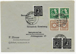 Brief Aus Erfurt 1946 Nach Langensalza, Signatur AG Thür. - Covers & Documents