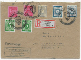 Einschreiben Zwickau 1948 Nach Limbach, Sonderstempel, BPP Signatur - Lettres & Documents