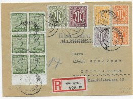 Einschreiben Göttingen Nach Leipzig, 1946 - Brieven En Documenten