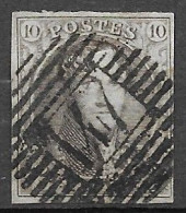 OBP10A Met 4 Randen En Met Balkstempel P147 Eghezee (zie Scans) - 1858-1862 Medaillen (9/12)
