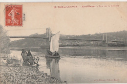  Q11-82) AUVILLARS (AUVILLAR) PONT SUR LA GARONNE - (ANIMEE - LAVANDIERES - LAVEUSES - BARQUE) - Auvillar