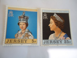 JERSEY MNH  3  STAMPS QUEEN  2 SCAN - Jersey