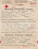  LETTRE MESSAGE COMITE INTERNATIONAL DE LA CROIX ROUGE GENEVE 21 AVRIL 1944 - DELEGATION DE VICHY - BERGERAC - (2 SCANS) - Croix Rouge