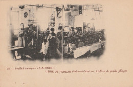 Q22- 95) USINE DE PERSAN - ATELIERS DE PETITS PLIAGES SOCIETE ANONYME LA SOIE - (2 SCANS) - Persan