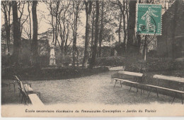 S19-75) PARIS (XV°) ECOLE SECONDAIRE DIOCESAINE DE L'IMMACULEE CONCEPTION - JARDIN DU PARLOIR - Enseignement, Ecoles Et Universités