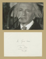 Fred Uhlman (1901-1985) - German-English Writer - Signed Sheet + Photo - 1985 - Scrittori