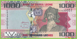 Voyo SIERRA LEONE 1000 Leones 2013 P30b B125b EH UNC - Sierra Leone