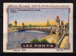 Nestlé - 105 - Les Ponts, Bridges - 10 - Pont Alexandre III En Acier Paris - Nestlé