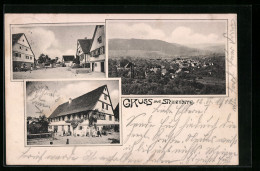 AK Steinenberg Bei Schorndorf, Ortsansicht Aus Der Vogelschau, Strassenpartie, Gasthaus  - Schorndorf