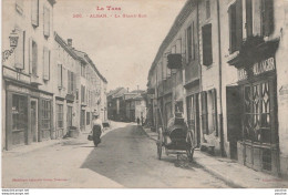 H17- 81) ALBAN (TARN) LA GRAND' RUE - (ANIMEE - VILLAGEOIS - COMMERCE - 2  SCANS) - Alban