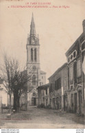 H28-81) VILLEFRANCHE D'ALBIGEOIS (TARN)  PLACE DE L'EGLISE - (2 SCANS) - Villefranche D'Albigeois