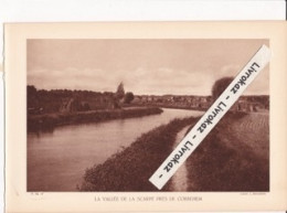 La Vallée De La Scarpe Près De Corbehem (Pas-de-Calais), Photo Sépia Extraite D'un Livre Paru En 1933 - Zonder Classificatie