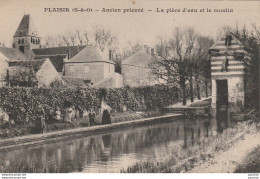 I6-78) PLAISIR - ANCIEN PRIEURE - LA PIECE D'EAU ET LE MOULIN - (ANIMEE - 2 SCANS) - Plaisir