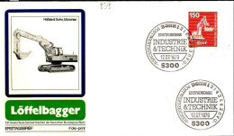 RFA Poste Obl Yv: 859 Mi:992 Löffelbagger (TB Cachet à Date) Fdc Bonn 12-7-79 - 1971-1980
