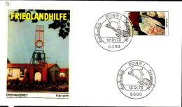 RFA Poste Obl Yv: 804 Mi:957 Friedlandhilfe (TB Cachet à Date) Fdc Bonn 12-1-78 - 1971-1980