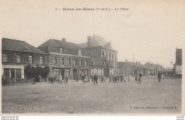 L11-62) NOEUX LES MINES (PAS DE CALAIS) LA PLACE  - (ANIMEE - HABITANTS - 2 SCANS) - Noeux Les Mines