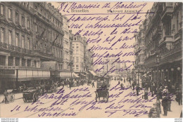 L14- BRUXELLES -  BOULEVARD ANSPACH   - (OBLITERATION DE 1907 - 2 SCANS) - Prachtstraßen, Boulevards