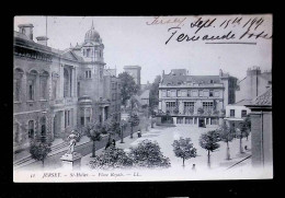 Cp, îles De La Manche, Royaume Uni, Jersey, St Helier, Place Royale, Voyagée 1907, Ed. LL - St. Helier