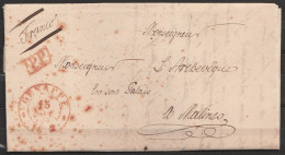 L. Datée 1832 Du Curé De HOUTAIN-LE-VAL Pour Archevêque De MALINES - Càd GENAPPE/15 NOV 1832 + [P.P.] - Man. "Franco" - 1830-1849 (Independent Belgium)