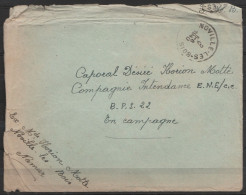 L. En FM Càd "NOVILLE-LES-BOIS/2 V 1940 (date !!!) Adressée à Un Caporal De L'intendance (BPS.22) En Campagne - Guerra '40-'45 (Storia Postale)