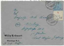 Großräschen, 1946 Nach Nürnberg, Fahrradhandlung - Lettres & Documents