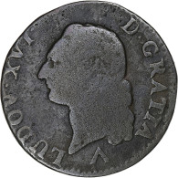 France, Louis XVI, Sol, 1783, Lille, Cuivre, B+, Gadoury:350, KM:578.16 - 1774-1791 Louis XVI