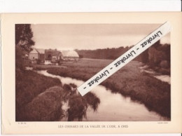 Oseraies De La Vallée De L'Oise, à Ohis (Aisne), Photo Sépia Extraite D'un Livre Paru En 1933, Osier, Vannerie - Non Classificati